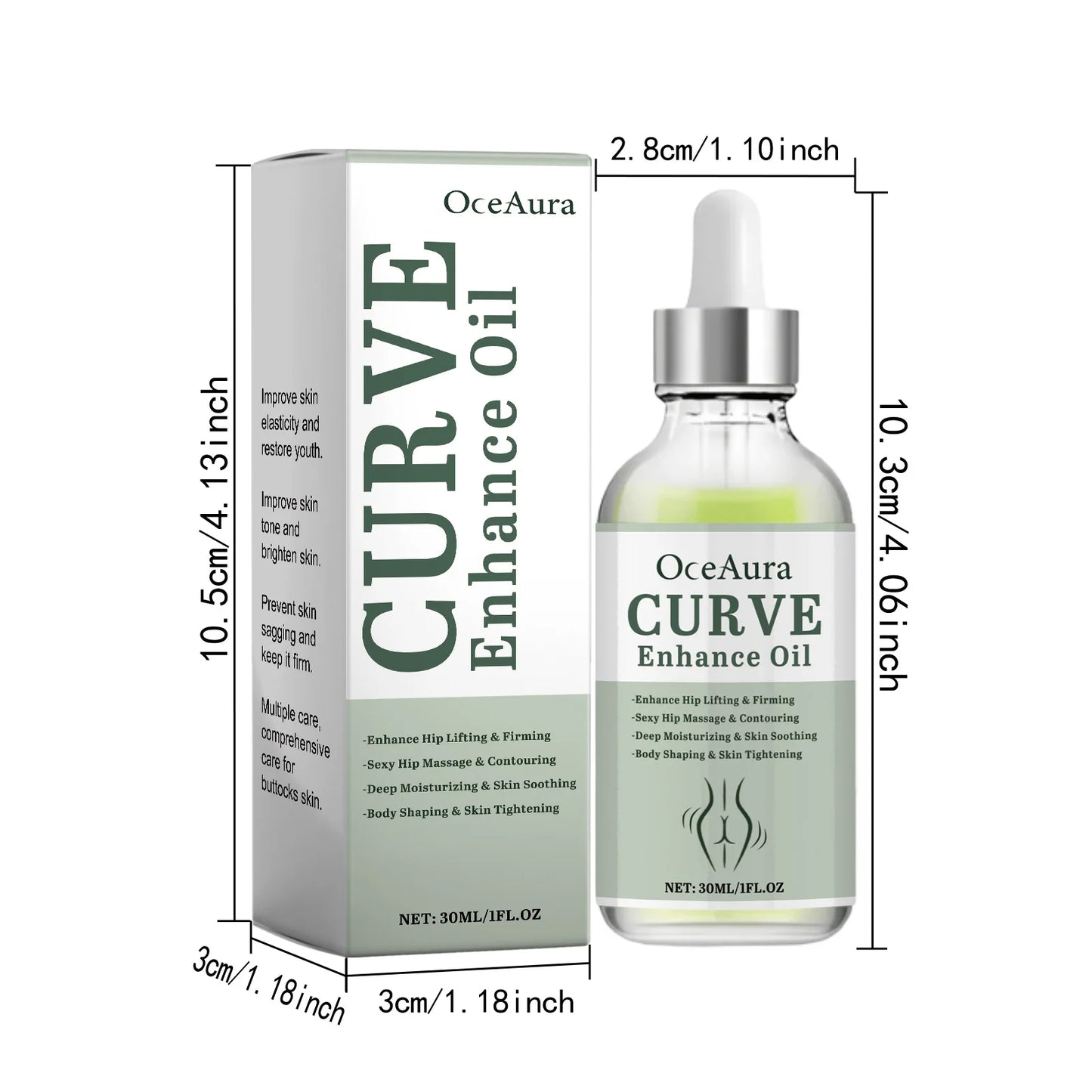 OceAura Hip Firming Essence Oil – Lift, Plump & Tone 30ml