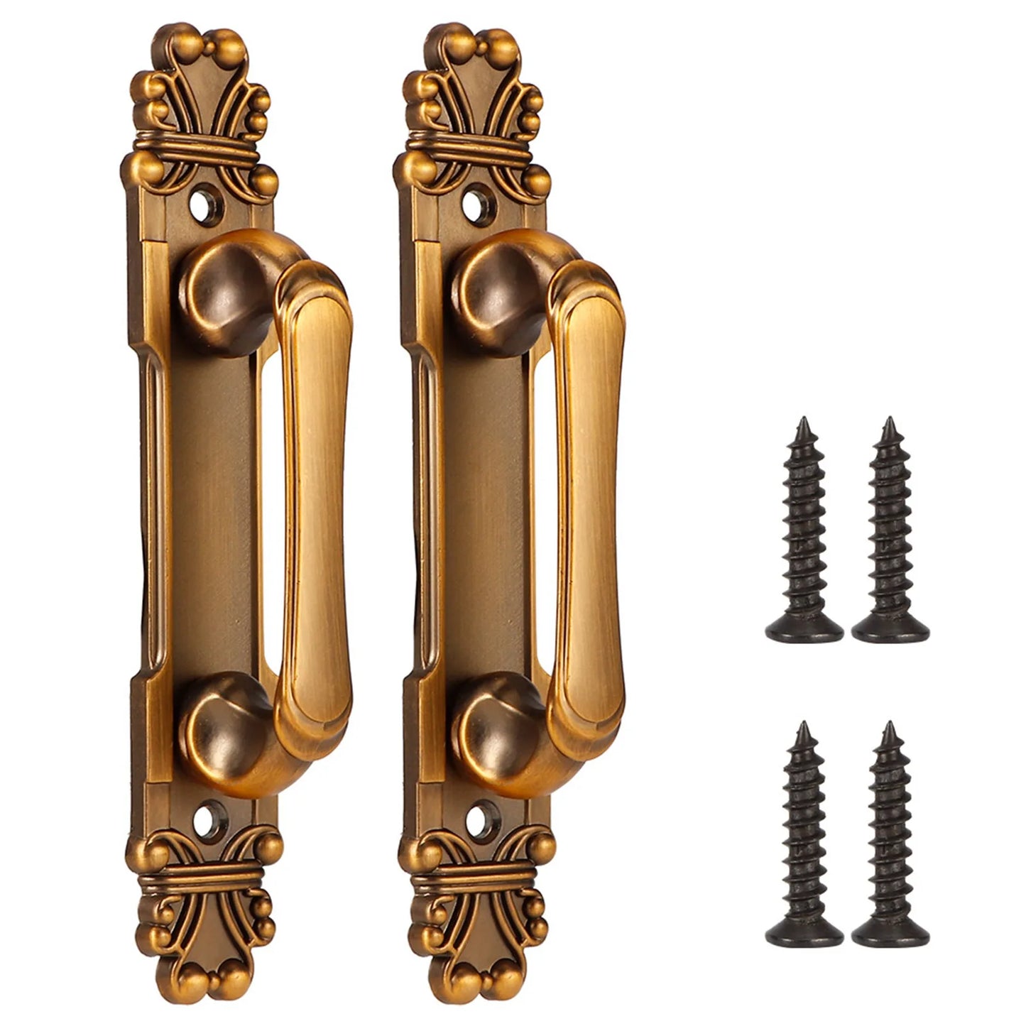 European Antique Zinc Alloy Door Pull Handle Cabinet Hardware