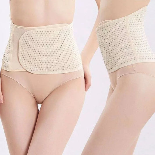 Adjustable Breathable Lumbar Support Belt - Black Polyester Abdominal Shaping Belt with Targeted Compression Pads for Lower Back Peaceful Pleasures Health and Wellness