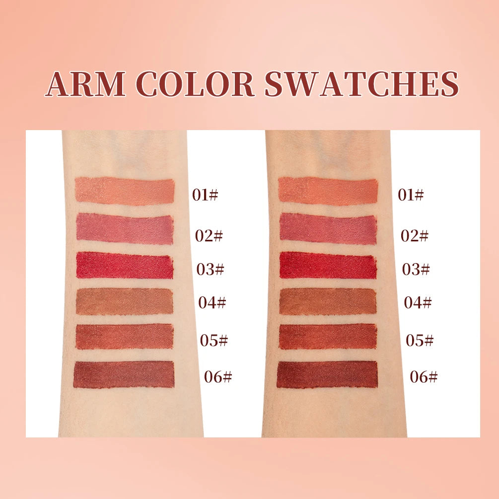 QIBEST Tapered Gradient Lip Liner Sets Matte Nude Brown Lipstick Waterproof Non Sticky Contouring Tint Lipliner Lasting Makeup Peaceful Pleasures Health and Wellness
