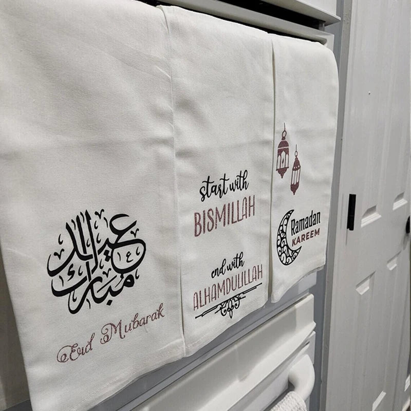 Eid Mubarak Ramadan Kareem Islamic Kitchen Towel | Gift Decor Islamic Kitchen Towel Peaceful Pleasures Health and Wellness