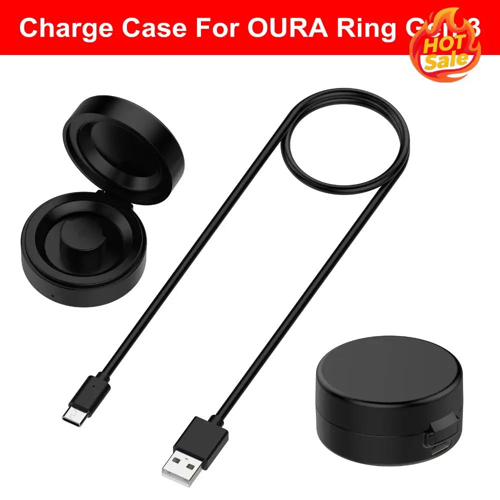 Portable Charging Dock with USB-C for Oura Ring Gen 3