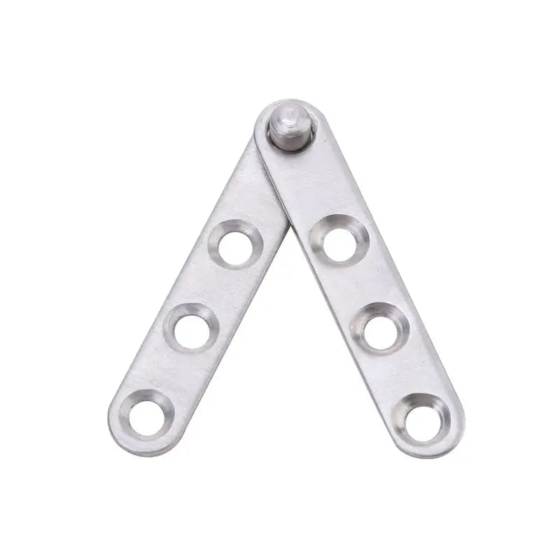 Pivot Hinge/Glass Hinge Rotating Invisible Cabinet Door Hinge Furniture Hardware Side Axis Flip Window Support Gemel Hardware Peaceful Pleasures Health and Wellness 2pcs Sliver