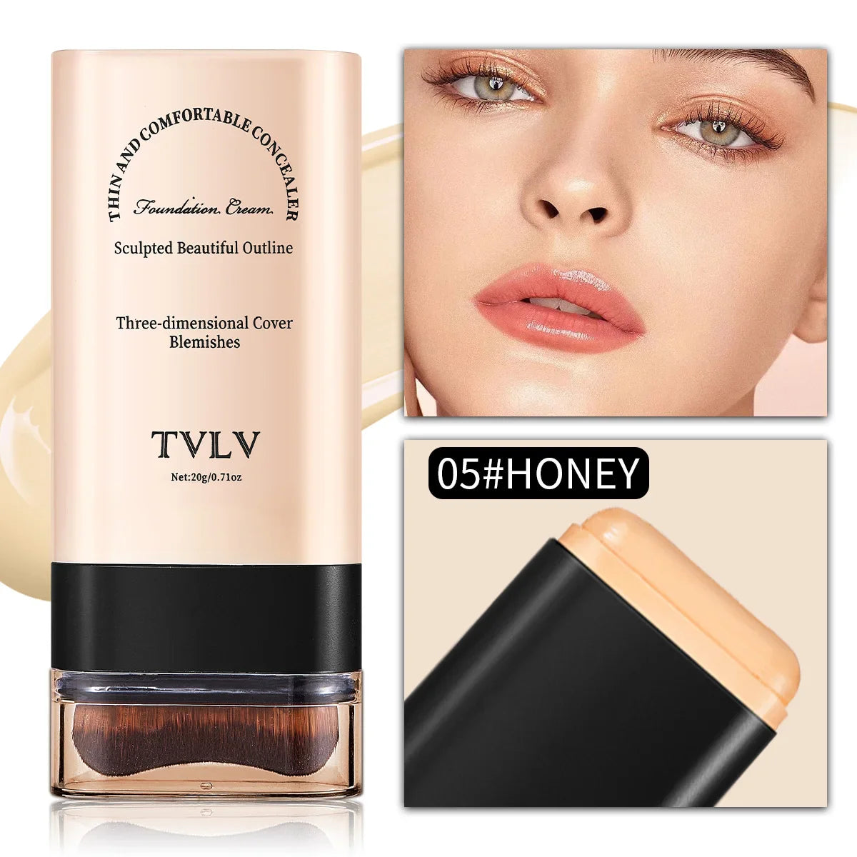 Lightweight Full-Coverage Cream Concealer – All Skin Types