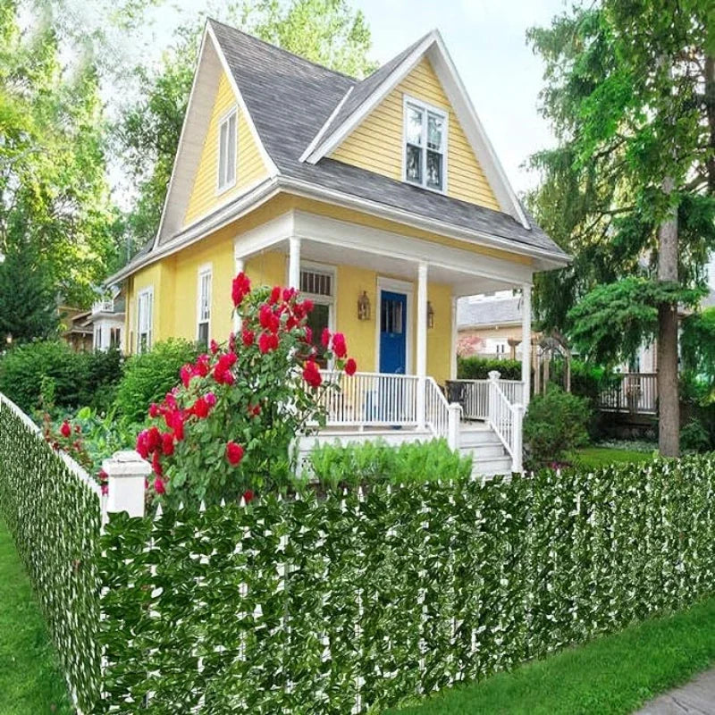 Artificial Ivy Fence Panel 50x100cm | Faux Green Wall Privacy