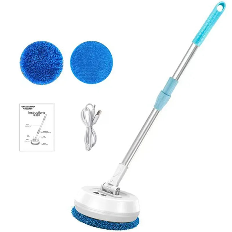 GUOHE Wireless Electric Spin Mop – 2-in-1 Wet & Dry Cleaner