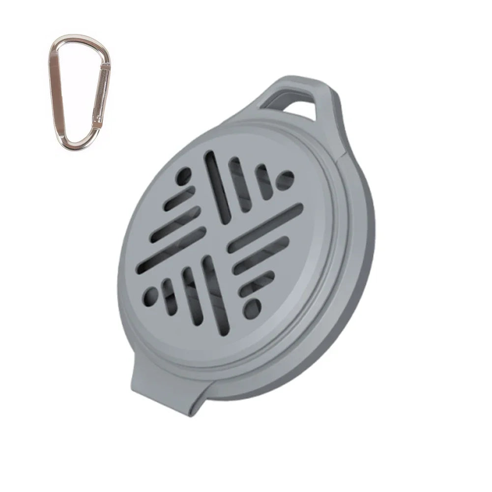 Silicone Mosquito Coil Holder – Portable Burner for Camping Peaceful Pleasures Health and Wellness Grey Australia