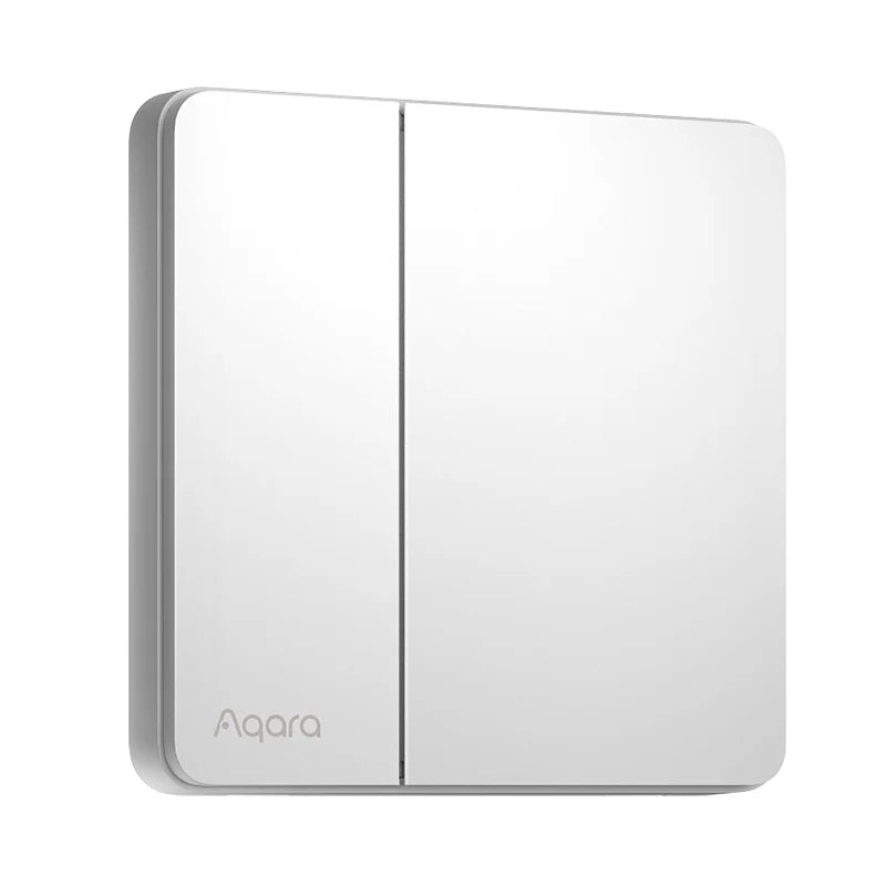 Aqara Smart Wall Switch Z1 More Control Zigbee 3.0 Compatible with Single Live/Neutral Wire Design Work With Mi home HomeKit APP Peaceful Pleasures Health and Wellness White-1 key
