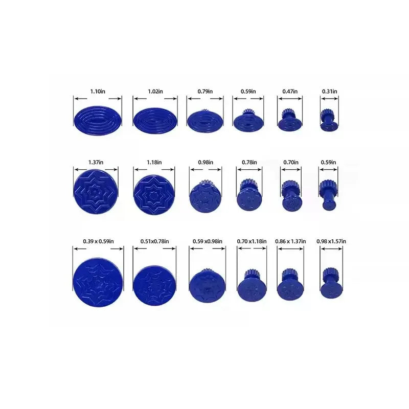 Automotive Body Repair Tool PDR Paintless Dent Repair Kit Car Dent Puller Remover for Vehicle Hail Damage Dent Removal Peaceful Pleasures Health and Wellness