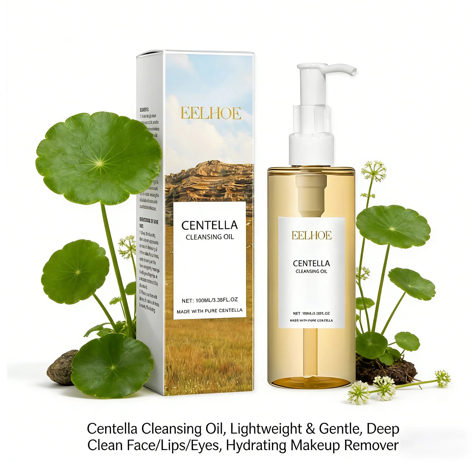 Centella Cleaning Oil Deeply Moisturizing Effectively Cleaning Makeup and Dirt Soothing Skin Gentle Cleansing Makeup Remover Oil Peaceful Pleasures Health and Wellness