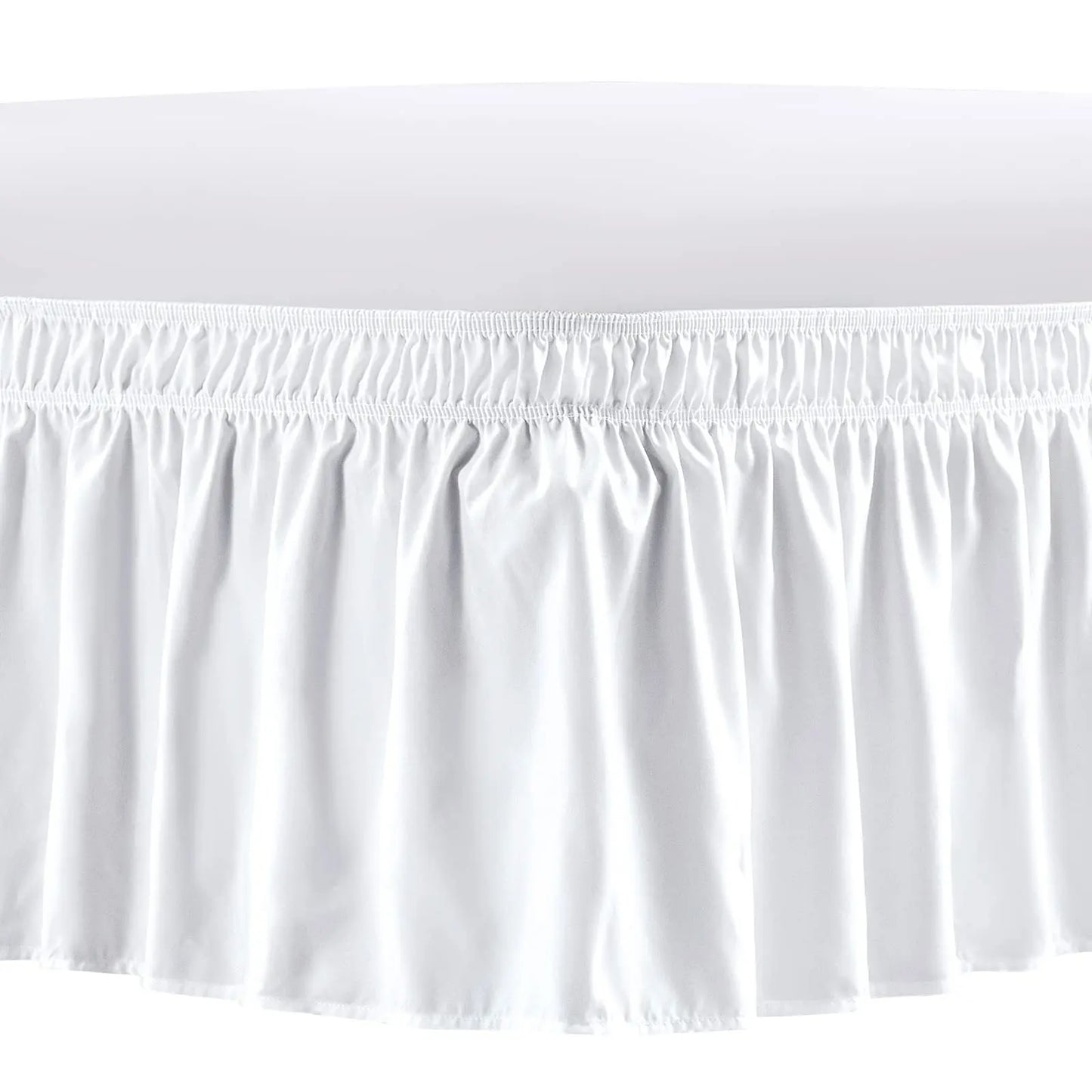 Elastic Wrap-Around Bed Skirt | Wrinkle Resistant Dust Ruffle