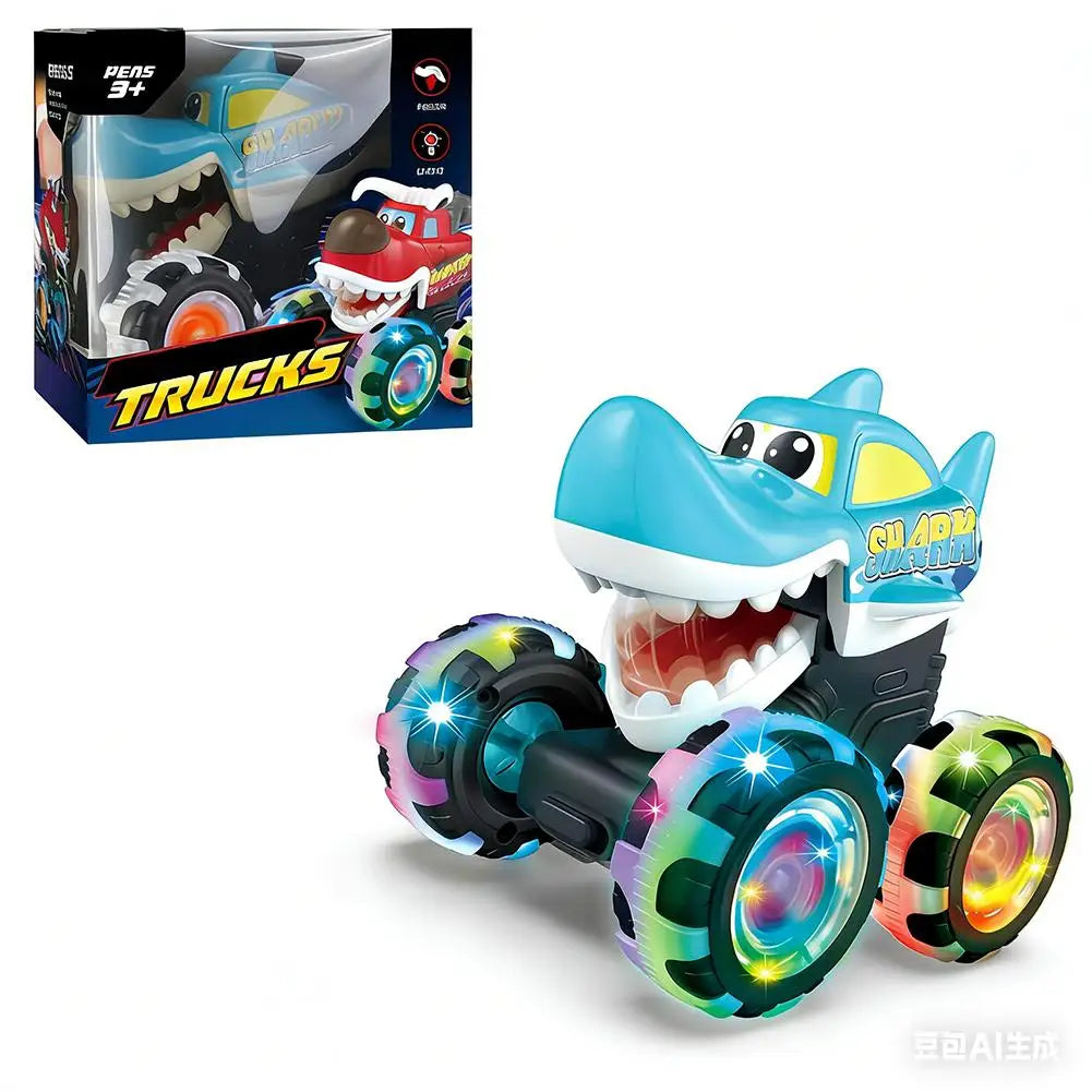 Light-up Truck Toy Cars Press Inertial Safety Car Model