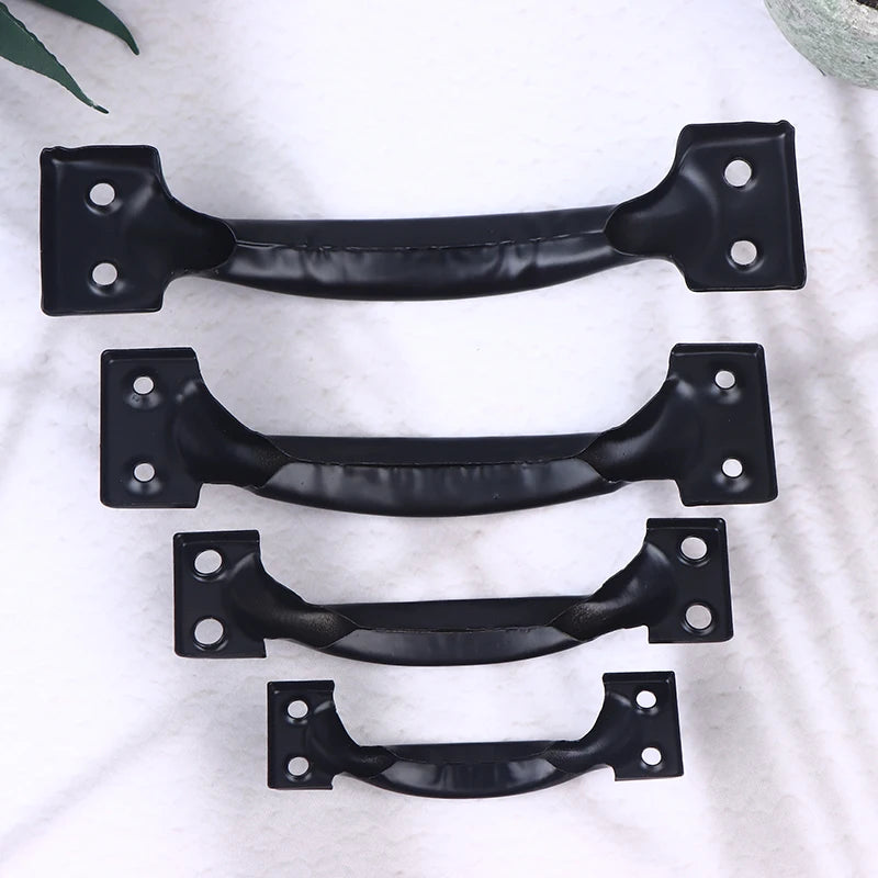3/4/5/6inch Door Handle+Screws Iron Door Handle Gate Handle Pull For Sliding Door Gate Garage Sheds Window Pulls Knob Hardware Peaceful Pleasures Health and Wellness