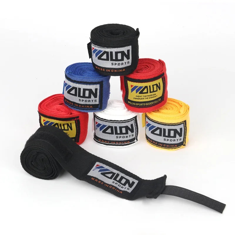 Sports Sweat Absorbent Cotton Wrap Hand Tie Bandage Boxing Gloves MMA Punching Bag Training Cotton Straps Peaceful Pleasures Health and Wellness