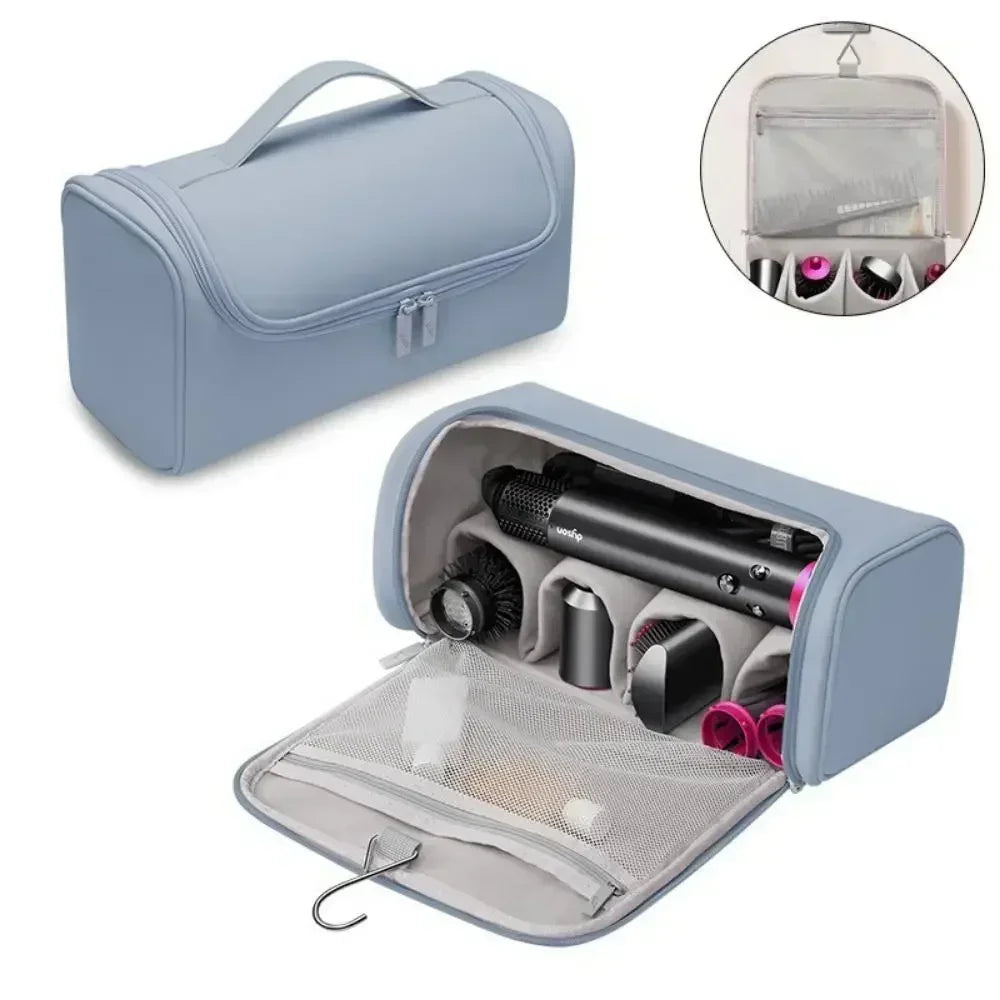 Hot Hideable Hanging Hook Hair Dryer Case Portable Non-slip Hair Tools Pouch Water proof Large Capacity Curling Iron Storage Bag Peaceful Pleasures Health and Wellness