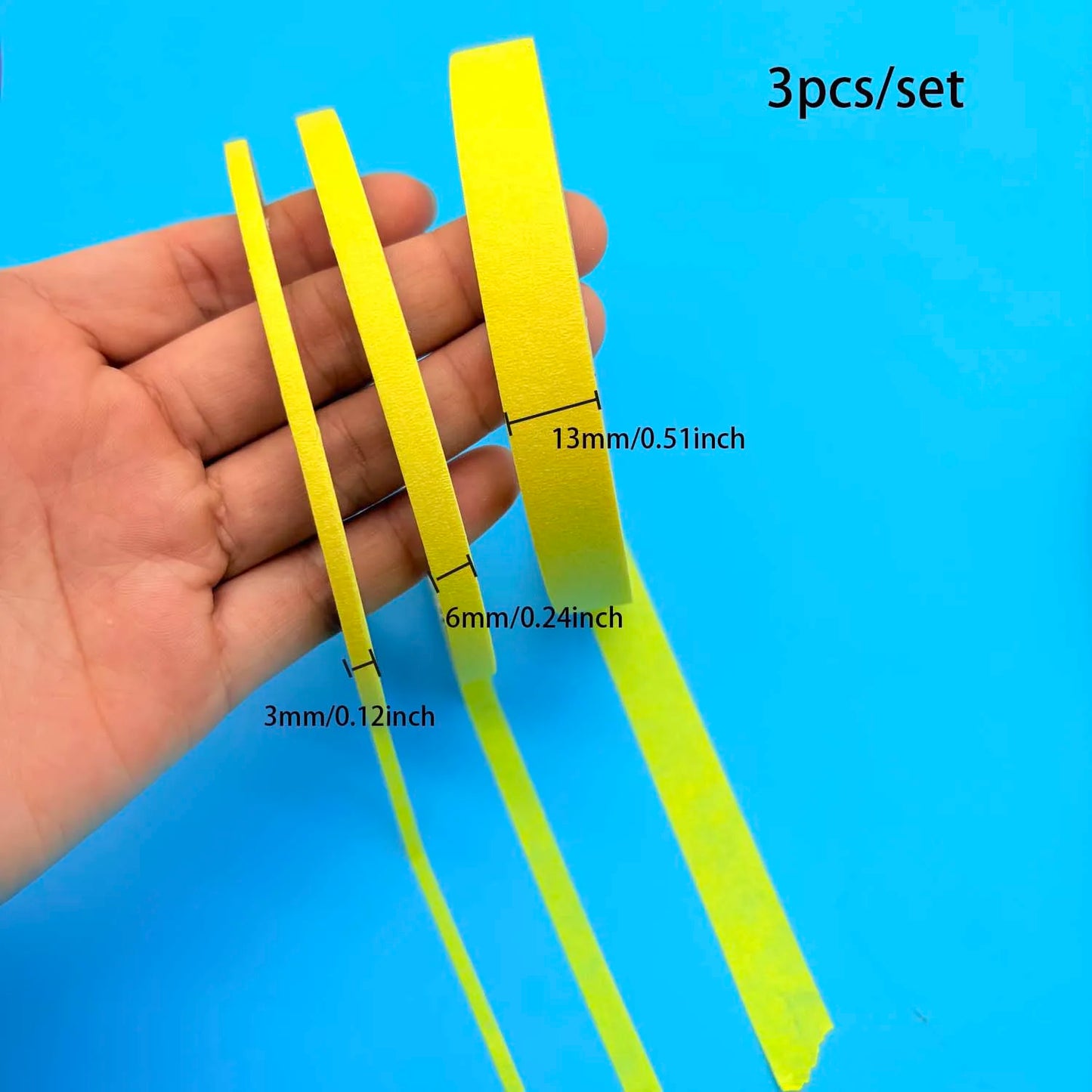 Yellow Masking Tape 3 Rolls – DIY, Nail Art & Spray Painting