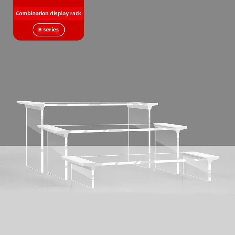 Acrylic Display Rack – Clear Figurine & Shoe Organizer Stand