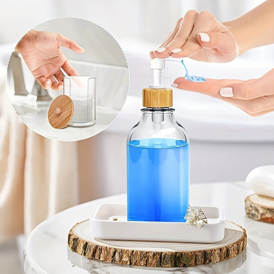 4/5-Piece Bathroom Accessories Set – Complete Bathroom Organizer with Soap Dispenser & Toothbrush Holder