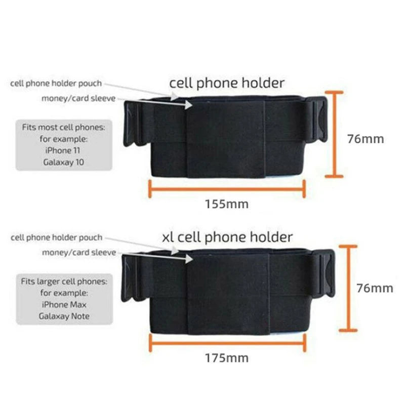 Invisible Running Waist Pack – Stretch Belt for 5.5–7.5" Phones Running Waist Pack Peaceful Pleasures Health and Wellness