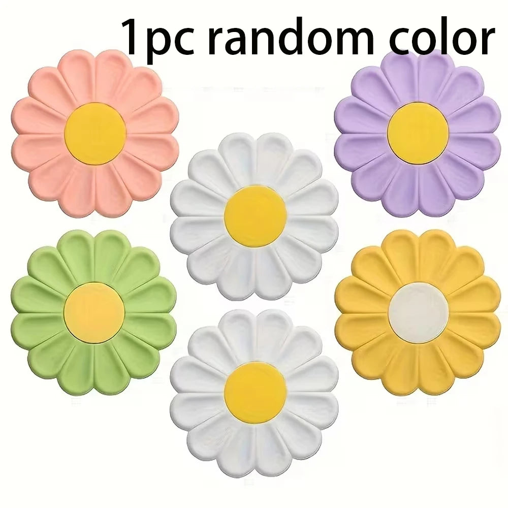 Flower Heat Resistant Silicone Mat Drink Cup Coasters Non-slip Pot