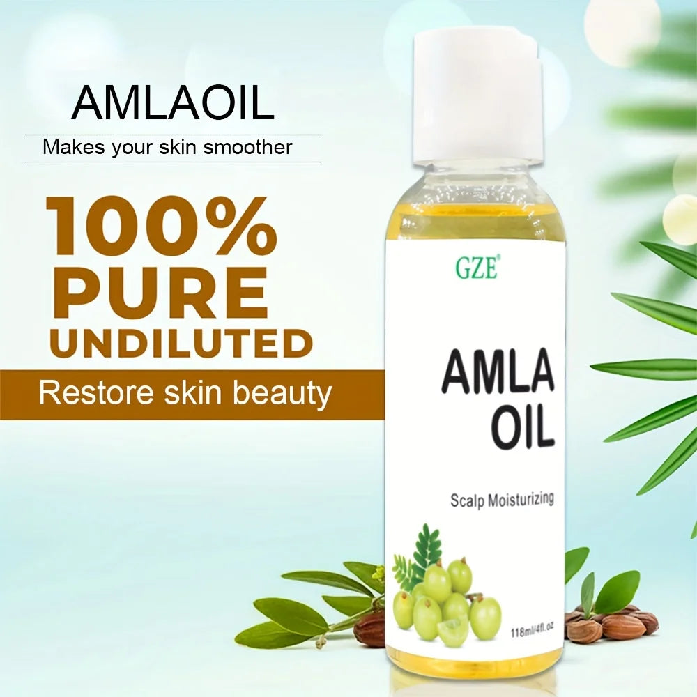 GZE Amla Hair Oil – Shine, Scalp Moisture & Strength | 118ml Amla Hair Oil Peaceful Pleasures Health and Wellness