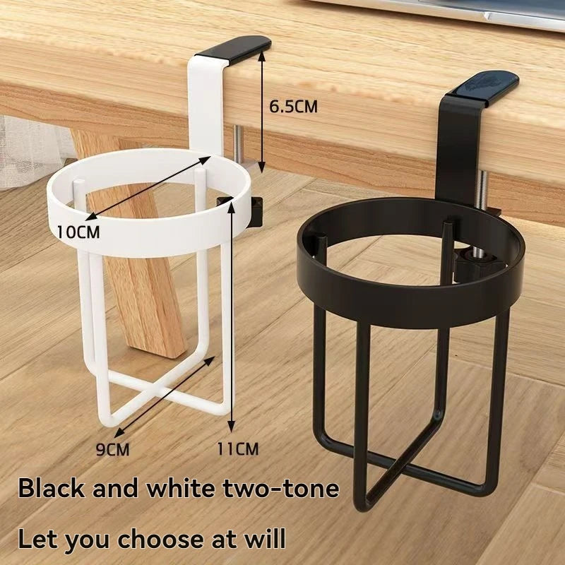 Wall Mount Desk Mug Holder Coffee Rack Adjustable Thickness Mug Holder Depth Office Desk Organizer Room Accessories Home Items Peaceful Pleasures Health and Wellness