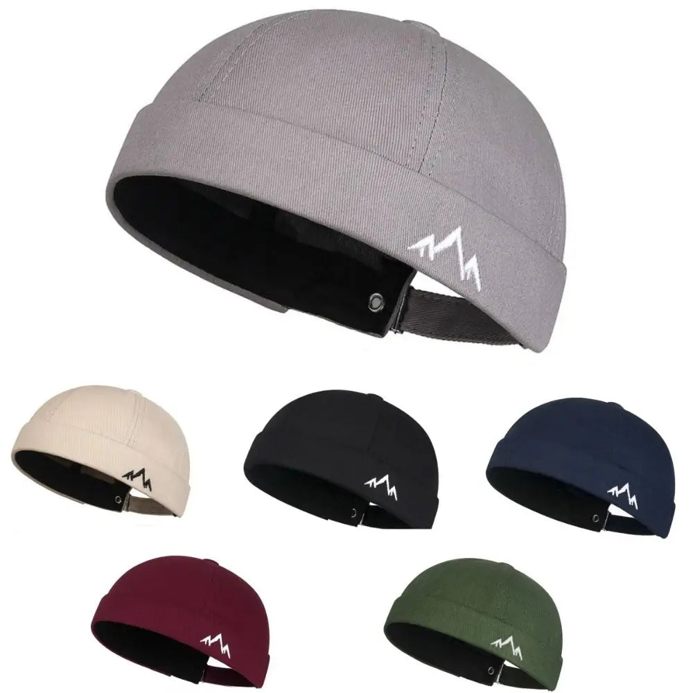 Retro Brimless Beanie Hat | Unisex Docker Cap Adjustable