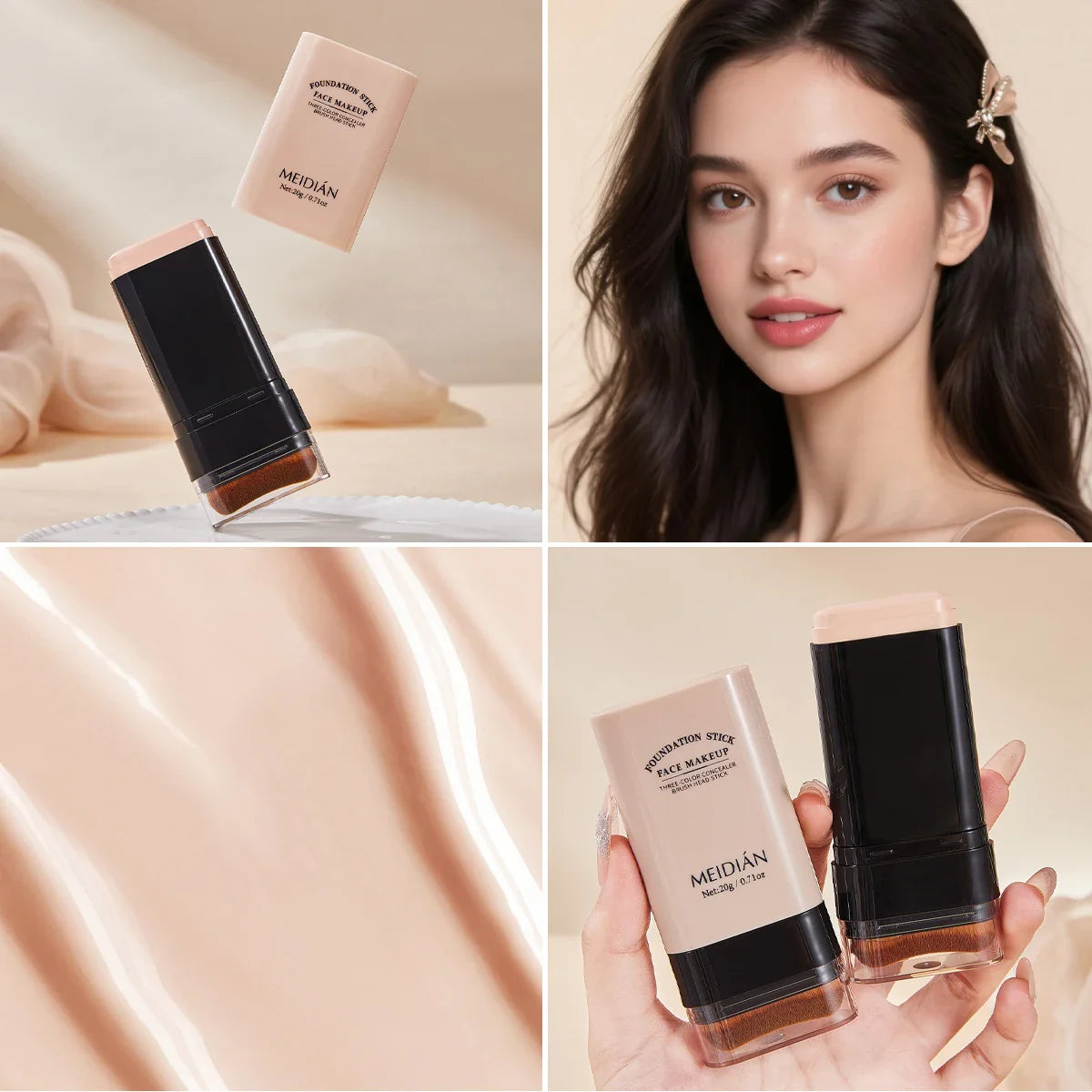 Moisturizing Foundation Stick – Lightweight Long-Lasting Makeup