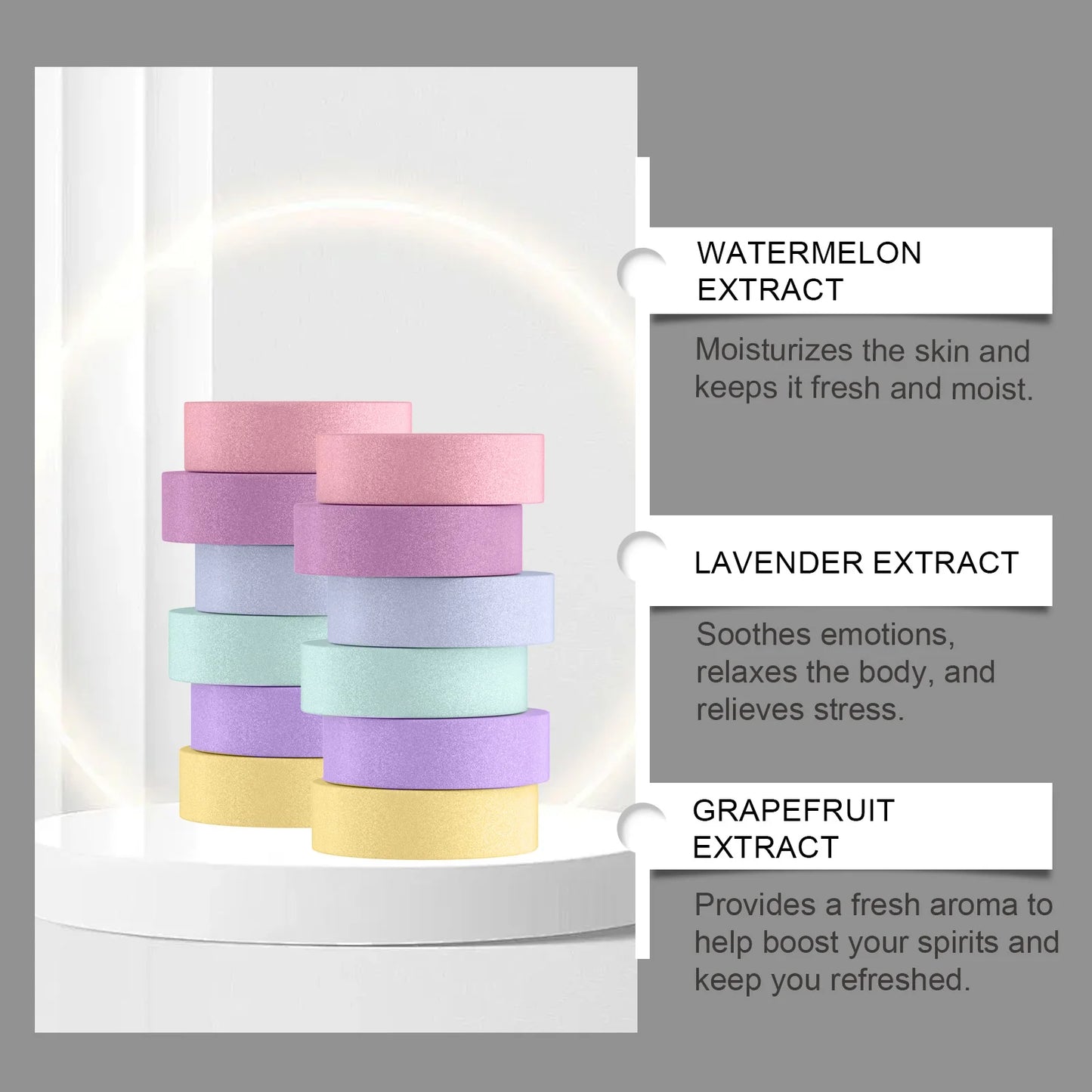 OceAura Shower Steamers 12-Pack | Aromatherapy Gift for Her