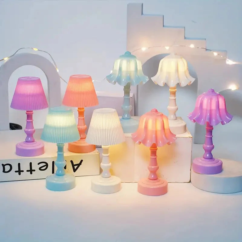 Mini Linglan Flower Night Light Atmosphere Decorative Light Small Desk Lamp Creative Bedhead Ornament Cute Small Desk Lamp New Peaceful Pleasures Health and Wellness