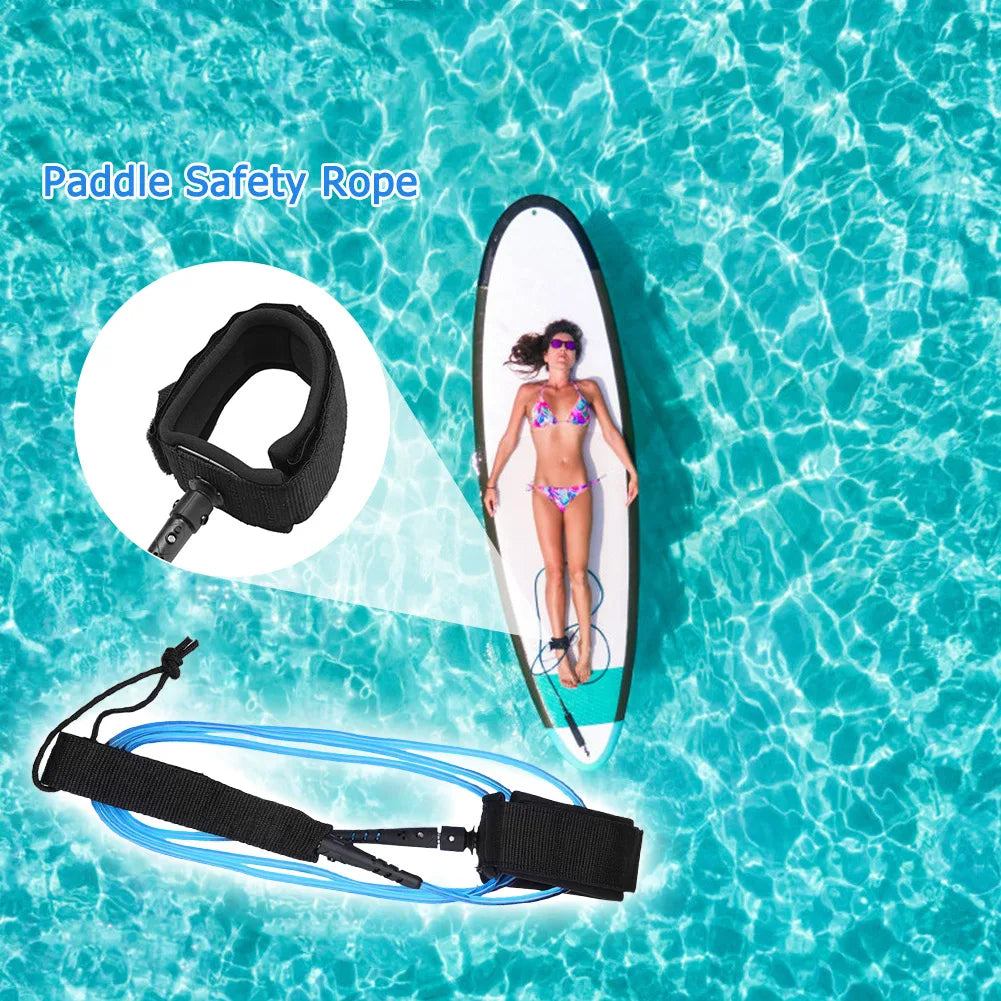 6ft Surfboard Ankle Leash Surfing Surfboard Longboard Safety Elastic Leg Rope Peaceful Pleasures Health and Wellness