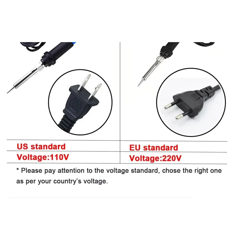 60W Adjustable Electric Soldering Iron Kit | CE Certified DIY Tool Peaceful Pleasures Health and Wellness