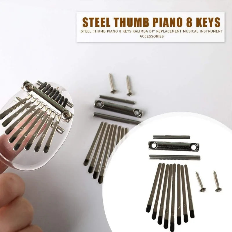 Thumb Piano Kalimba Bridge Saddle 8 Key Diy Spare Parts Music