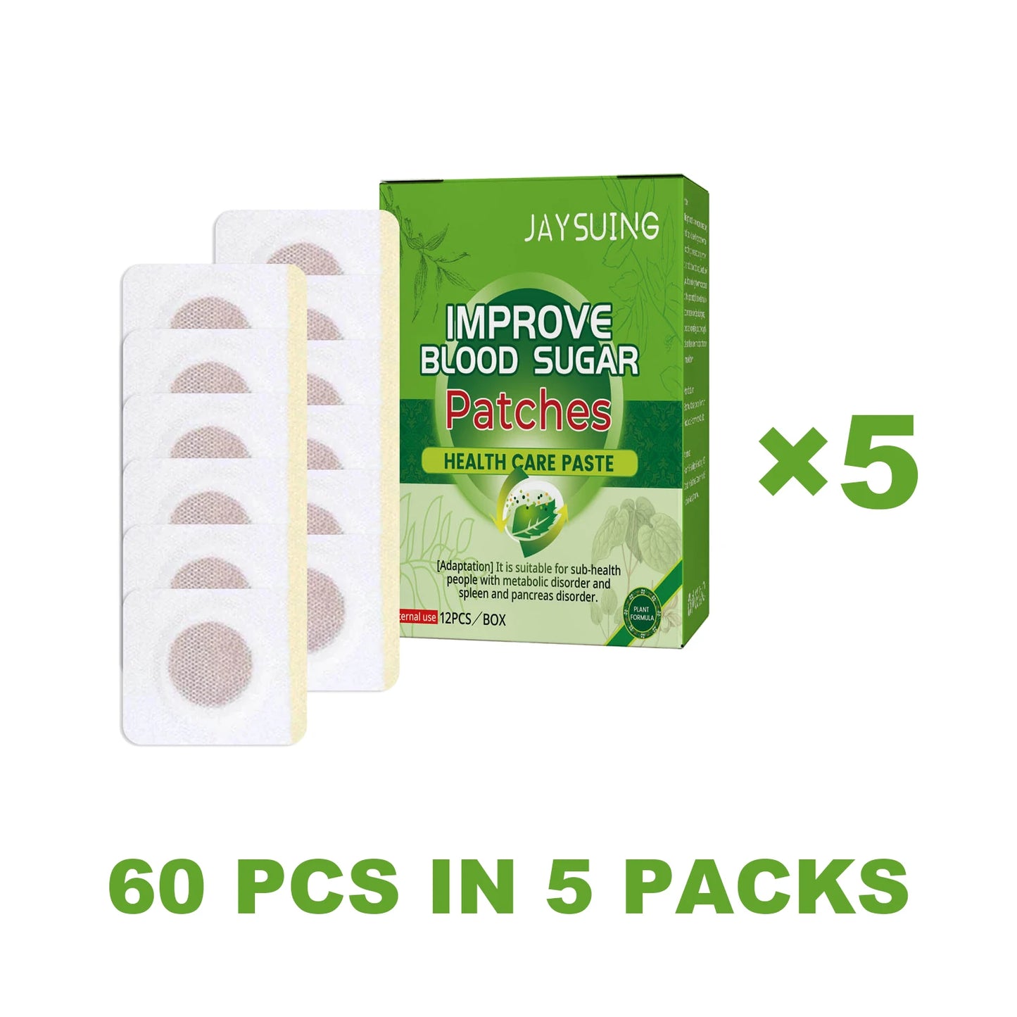 Jaysuing Natural Herbal Wellness Patch – Breathable 12-Pack