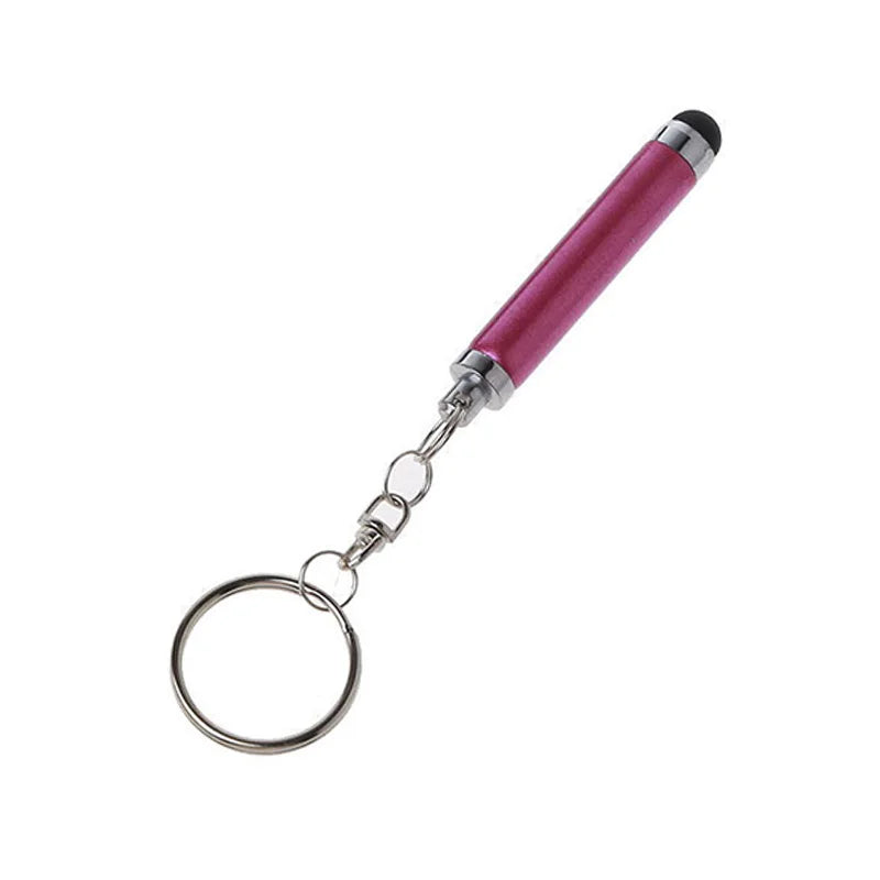 Key Chain Short Capacitance Pen For Phone Touch Screen Accessory Touch Pen For Cell Phone Universal Stylus Pen For Tablet Pen Peaceful Pleasures Health and Wellness Rose red
