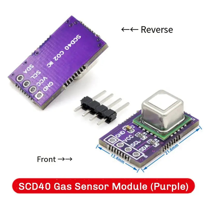 A36T-SCD40 Gas Sensor Module Detects CO2 Carbon Dioxide Temperature And Humidity In One Sensor I2C Communication Peaceful Pleasures Health and Wellness
