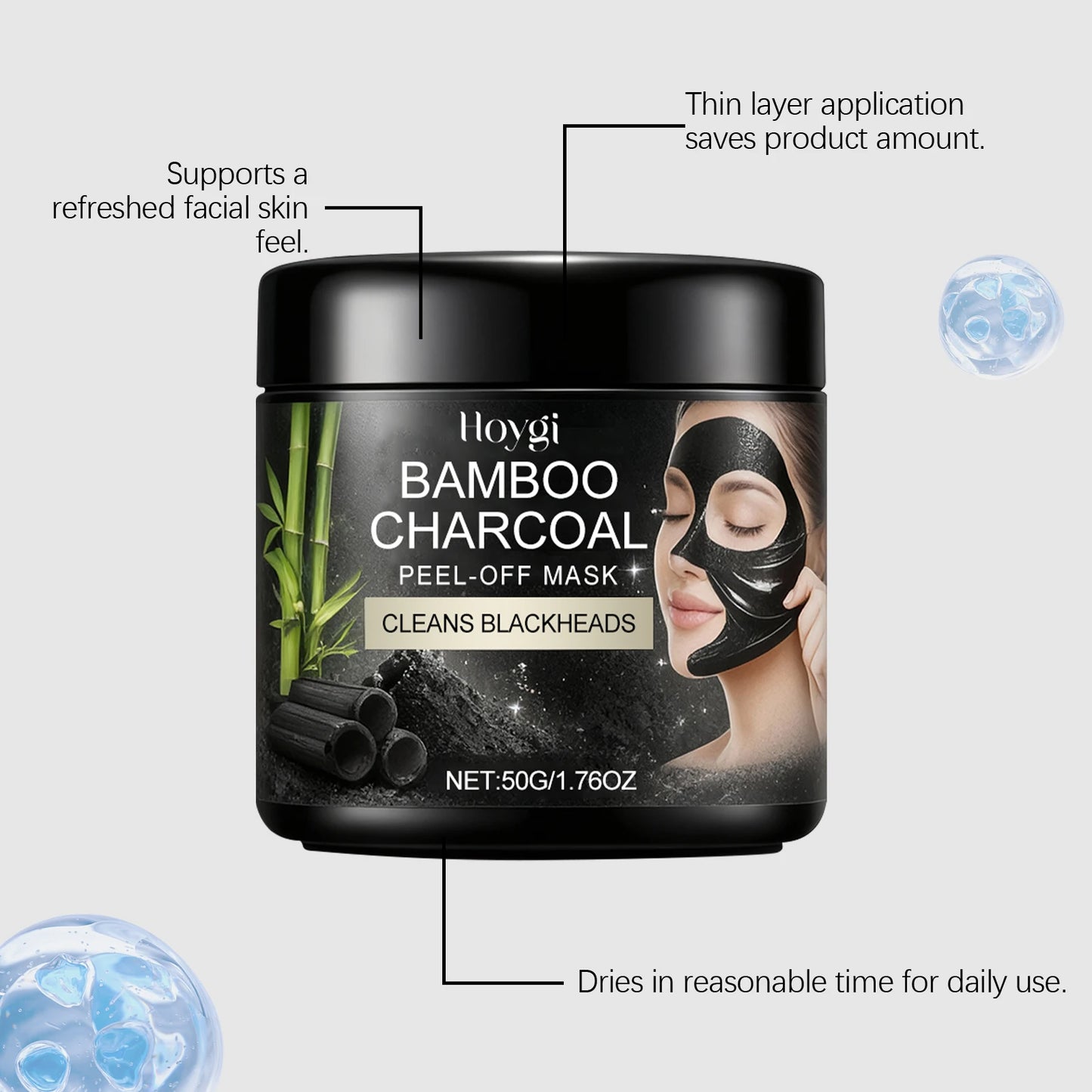Charcoal Peel-Off Face Mask | Deep Pore Cleansing & Blackhead Remover