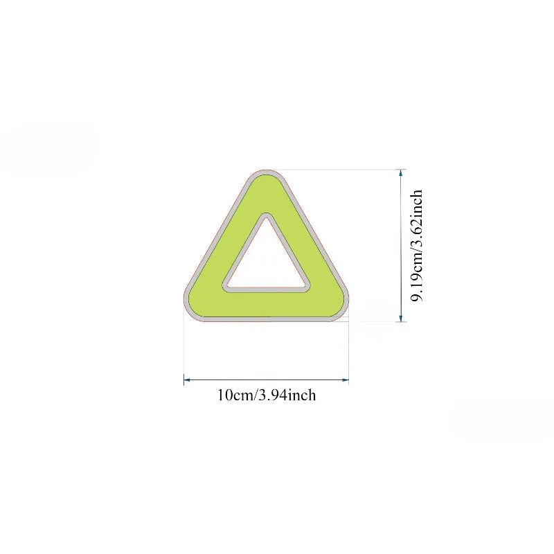 Bicycle Saddle Reflective Triangle Tag | Night Riding Safety Bike Safety Reflector Peaceful Pleasures Health and Wellness