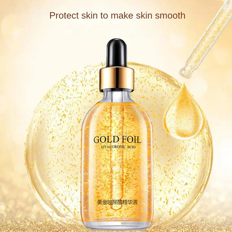 24K Gold Foil Face Serum 100ml – Moisturizing Skin Essence