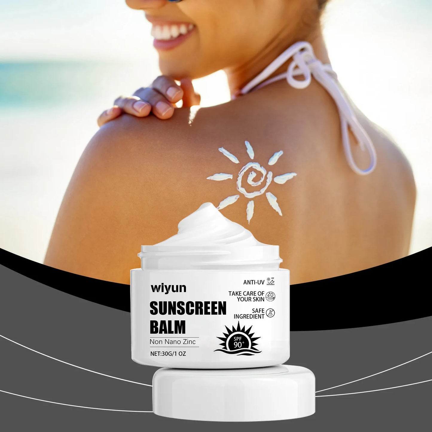 Ouhoe SPF 90 Sunscreen Cream – UV Shield, Oil-Control, 30g