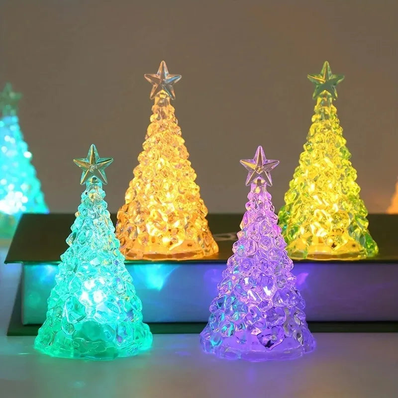 Rainbow Pentagram Crystal Night Light | Bedroom Atmosphere Lamp