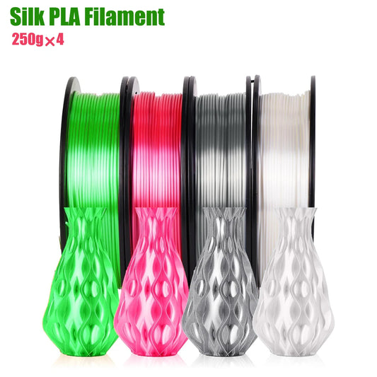 3D Maliang PLA Silk Filament 1.75mm – 4-Color Pack 4×250g 3D Printer Filament Peaceful Pleasures Health and Wellness