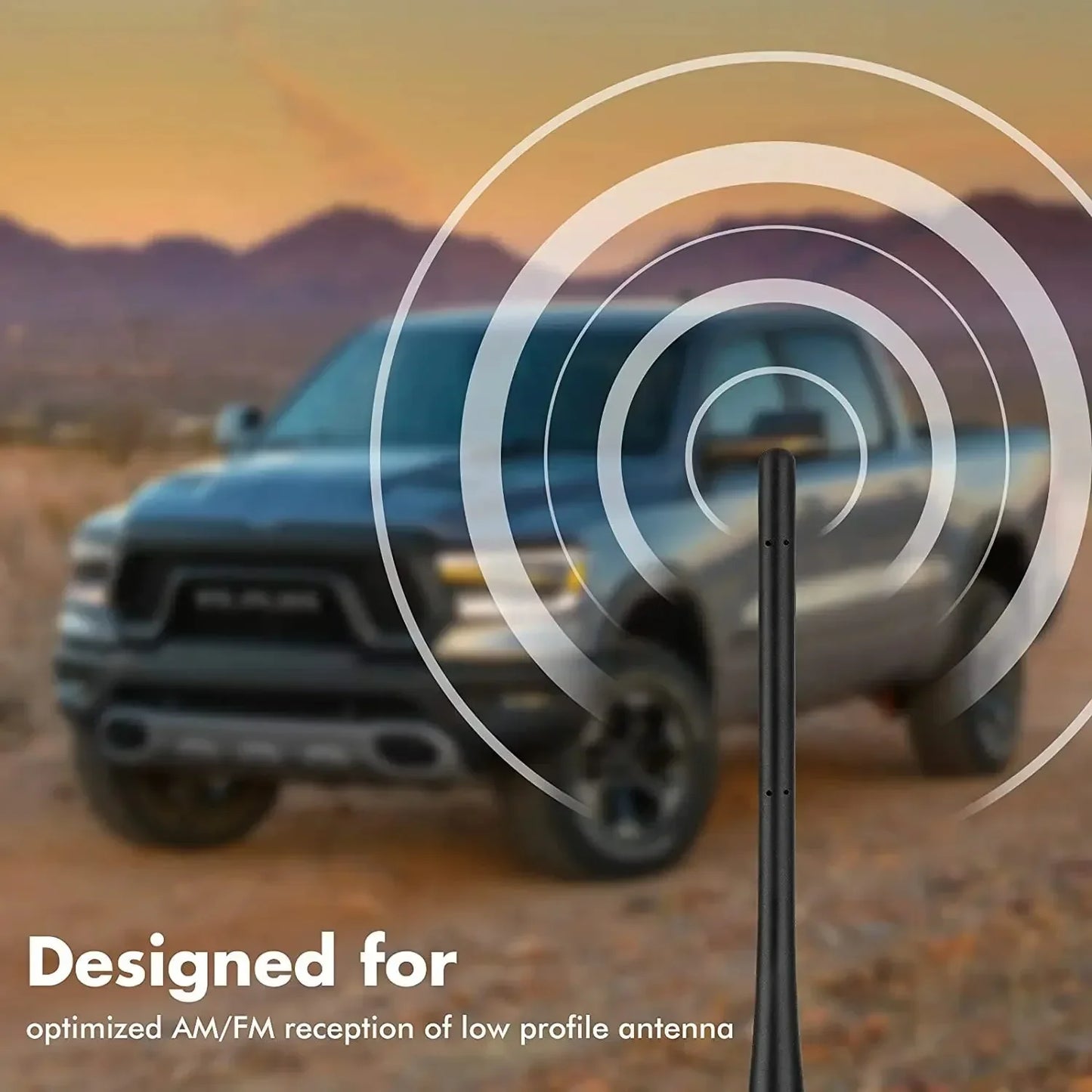 Universal Car Radio Rubber Antenna Mast – FM AM Roof Mount