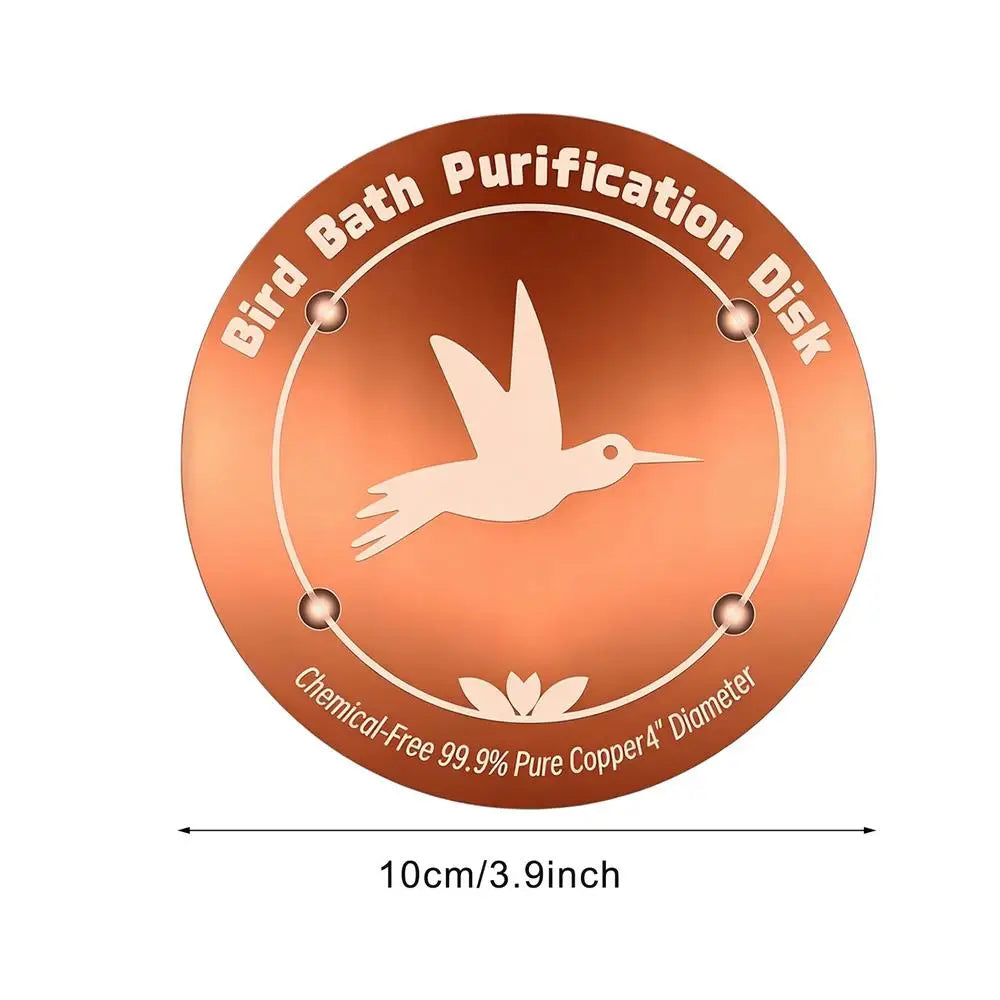 Bird Bath Copper Disk – Natural Water Purifier for Garden