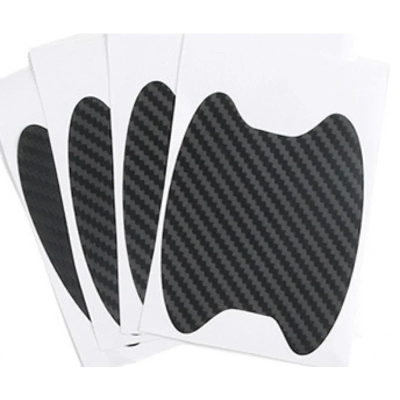 Car Door Handle Scratch Resistant Sticker Carbon Fiber Texture