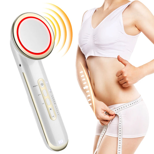EMS Ultrasonic Body Slimming Massager 5 Modes 5 Intensity Weight Loss Fat Burner Skin Care Infrared Facial Lifting Beauty Device Peaceful Pleasures Health and Wellness