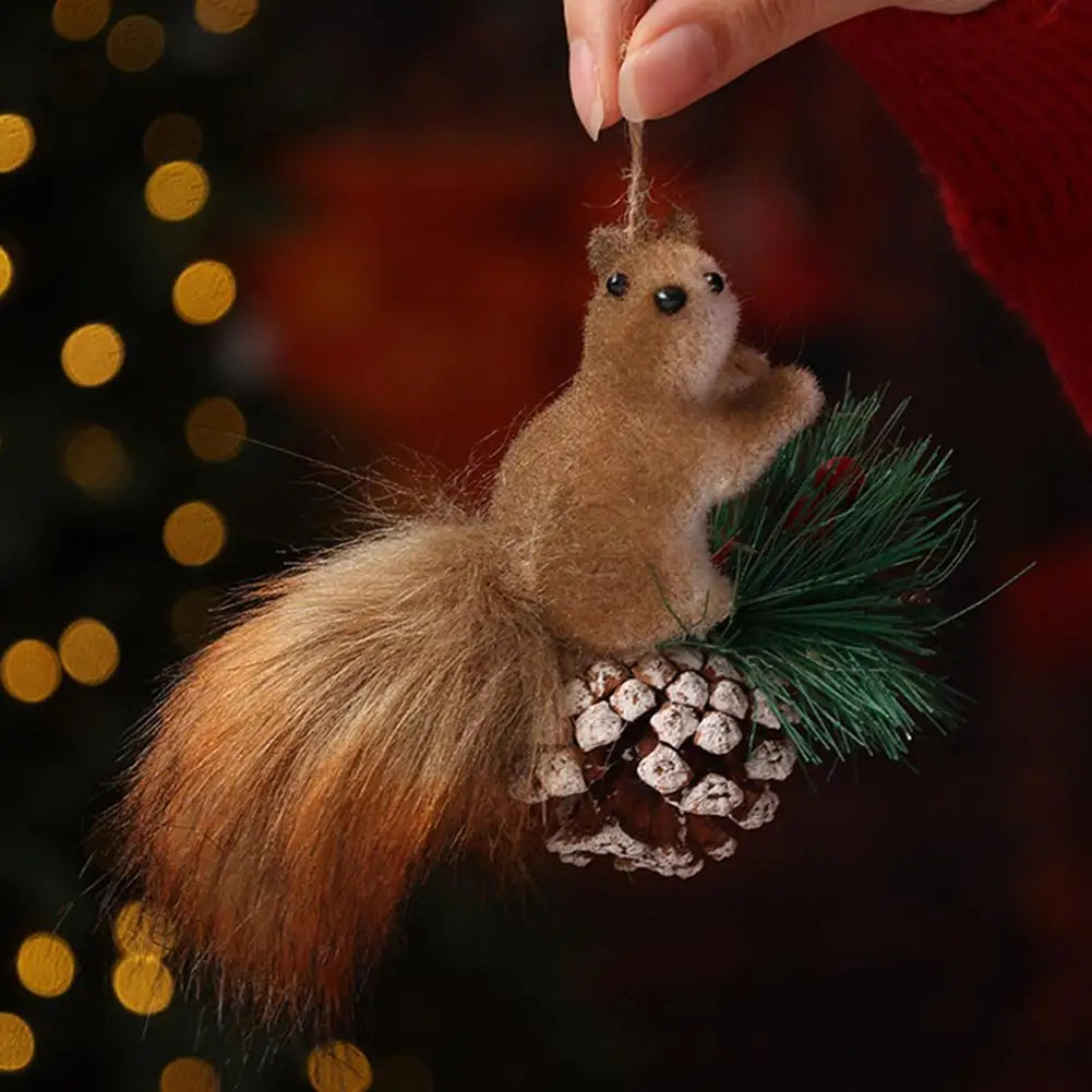 Realistic Squirrel Christmas Ornament – Xmas Tree Pendant