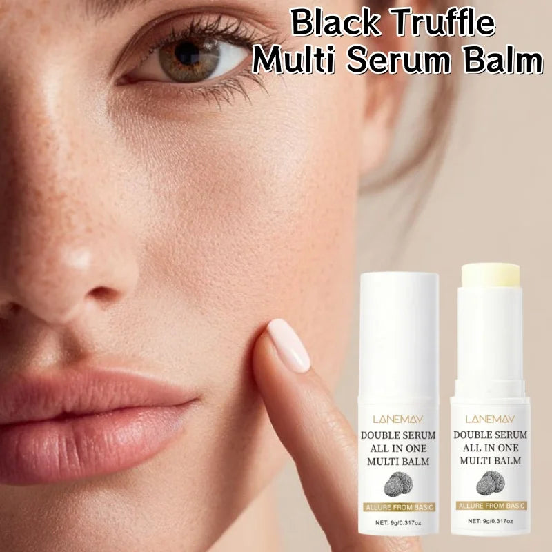 Black Truffle All-in-one Multi Serum Stick 9g Moisturizing Glowy Finish Solid Skin Cream Relieve Dry Skin Enhance Elasticity Peaceful Pleasures Health and Wellness