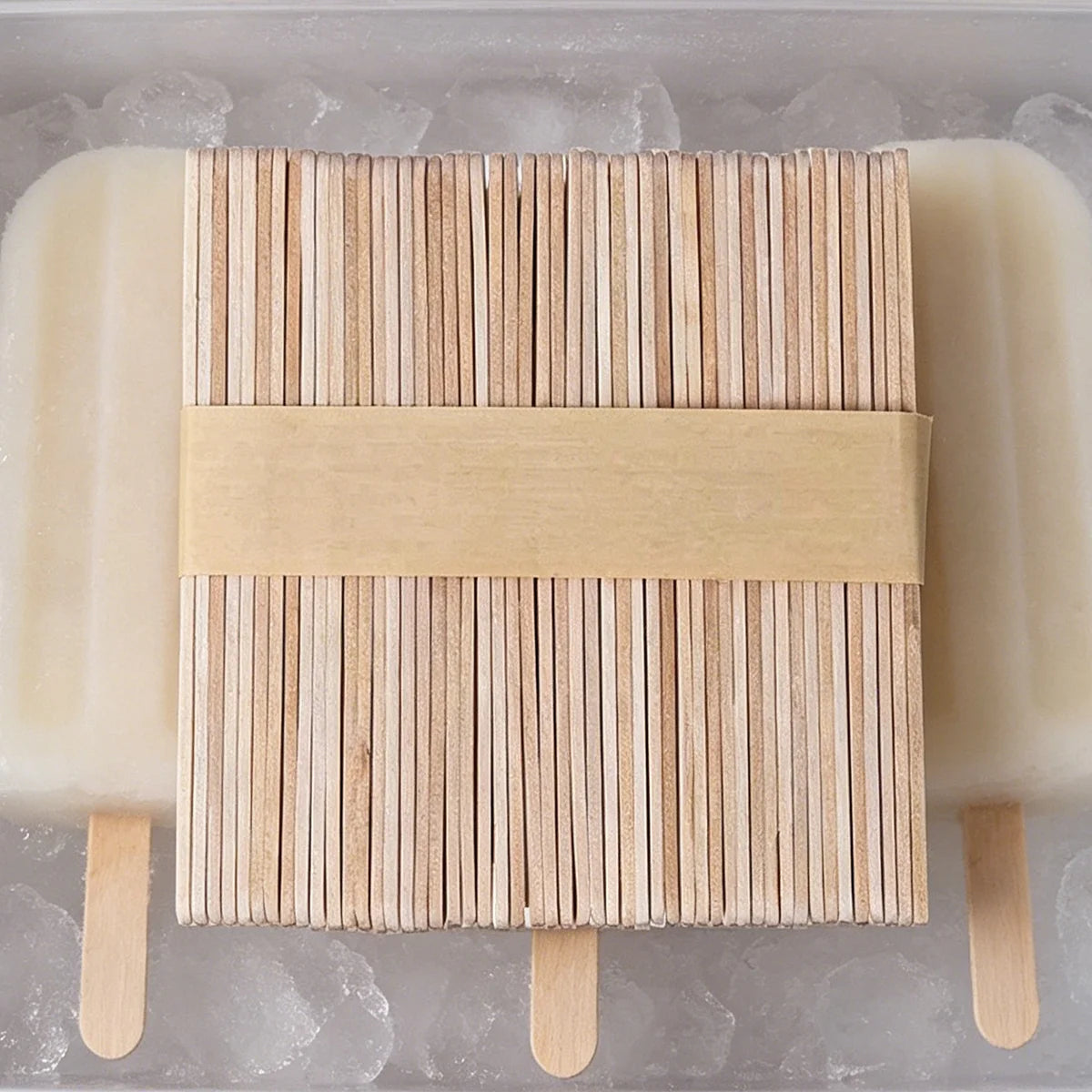 Craft Sticks Ice Cream Sticks Wooden Popsicle Stick 11.4cm Length Treat Ice Pop For Beverage Resin Mold Handmade Tools Peaceful Pleasures Health and Wellness 50 pcs