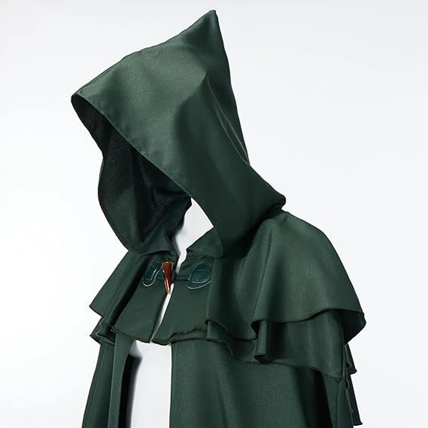 Medieval Hooded Cloak Cape – Gothic Knight Cosplay Robe Coat